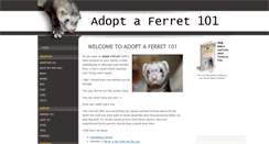 Desktop Screenshot of adopt-a-ferret-101.com